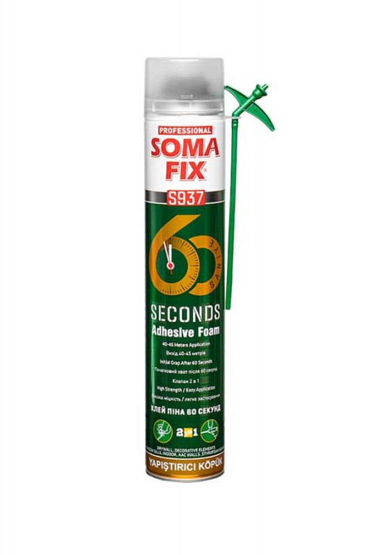 Піна-клей 60 секунд 2в1 універсальний SomaFix