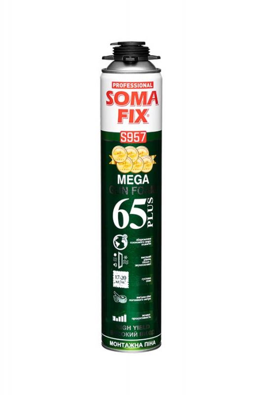 Піна монтажна професійна SomaFix Mega 65 Plus