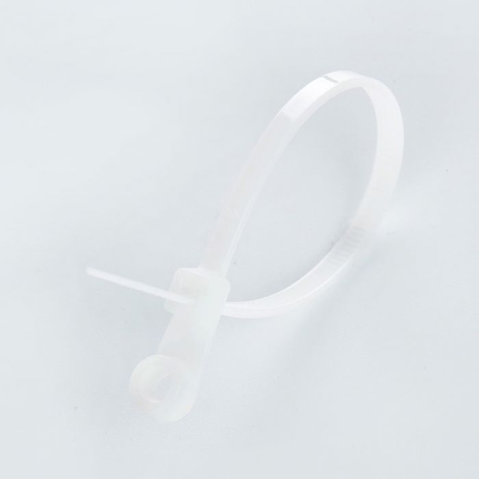 Стяжка кабельна з кріпленням 4х150 біла (пач 100шт) APRO