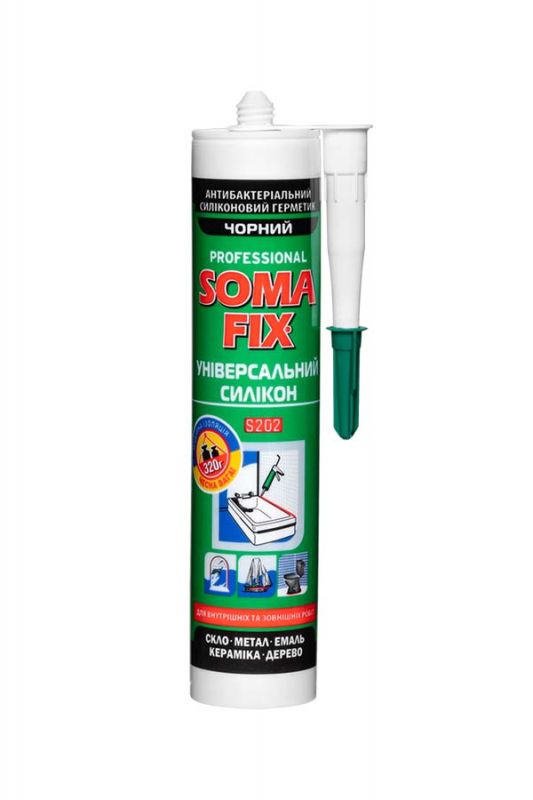 Силікон SomaFix універсальний 280 мл чорний