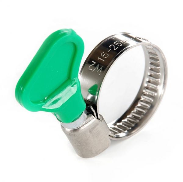 Хомут черв'ячний з метеликом нержавіючий W2 20-32мм (пач 50шт) APRO