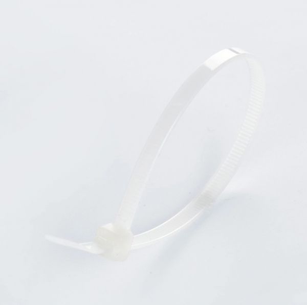 Кабельна стяжка багаторазова 5*400мм біла (пач 100шт) APRO