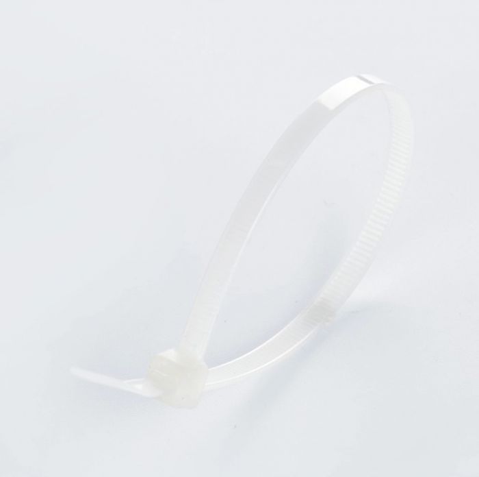 Кабельна стяжка багаторазова 5*400мм біла (пач 100шт) APRO