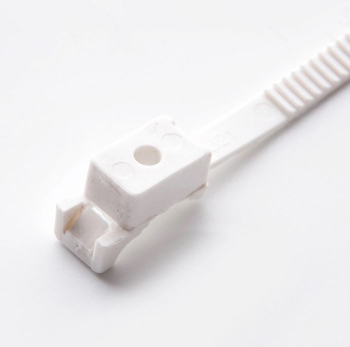 Кріплення ремінцеве біле 7х80мм (пач 100шт) APRO