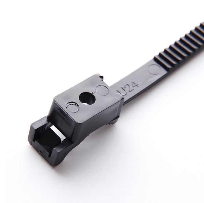 Кріплення ремінцеве чорне 7х80мм (пач 100шт) APRO