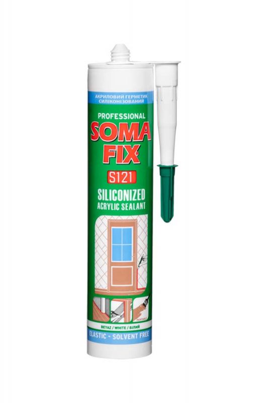 Акриловий герметик SomaFix Mastic 310 мл силіконовий