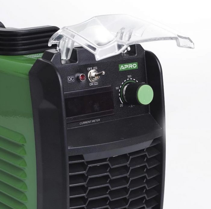 Зварювальний апарат інверторний APRO MMA-180, ел.5мм, + набір кабелів