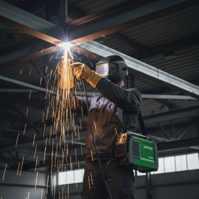 Зварювальний апарат інверторний APRO MMA-160, ел.5мм, + набір кабелів