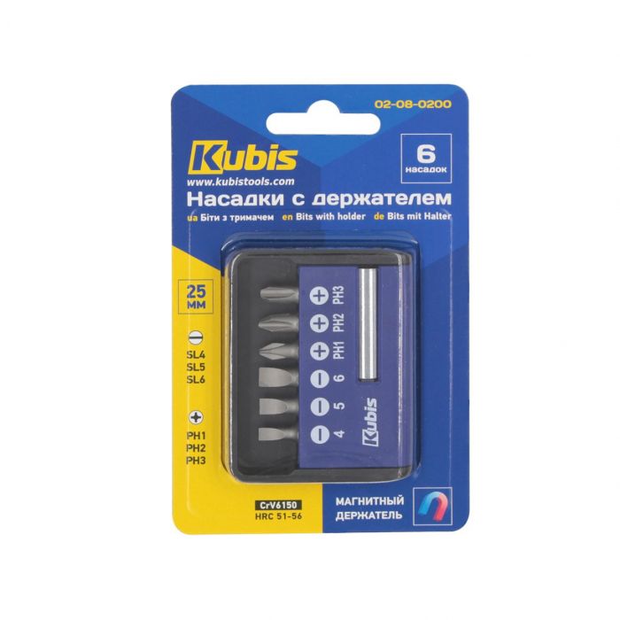 Біти з тримачем 6 шт у кейсі Kubis