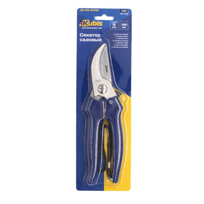 Секатор садовий max 15мм, Kubis, 190мм