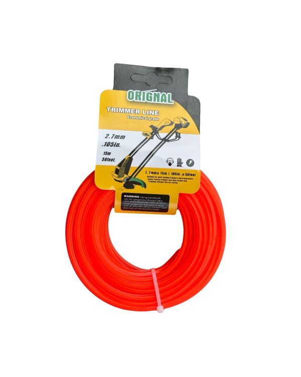 Ліска/жилка для тримера "квадрат", 2.70 мм*15 м