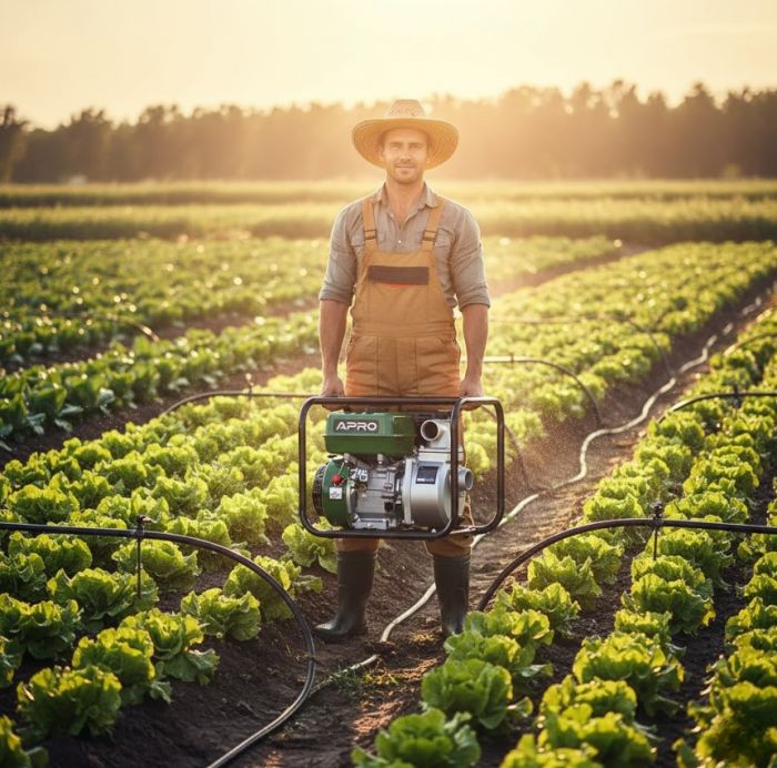 Мотопомпа WP-30 6.5к.с. 30 м/год 27м бензинова 4-х тактн. APRO