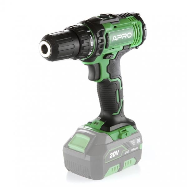 Дриль-шуруповерт APRO 20DK, 20В, без АКБ, без ЗП, кейс