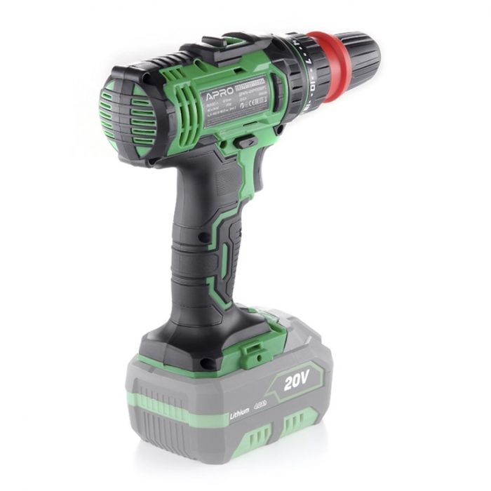 Дриль-шуруповерт APRO 20DCK, 20В, без АКБ, без ЗП, кейс