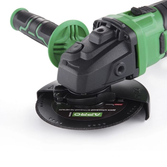 Шліфмашина акумуляторна кутова APRO 20AGS, 20В, 125, без АКБ, без ЗП